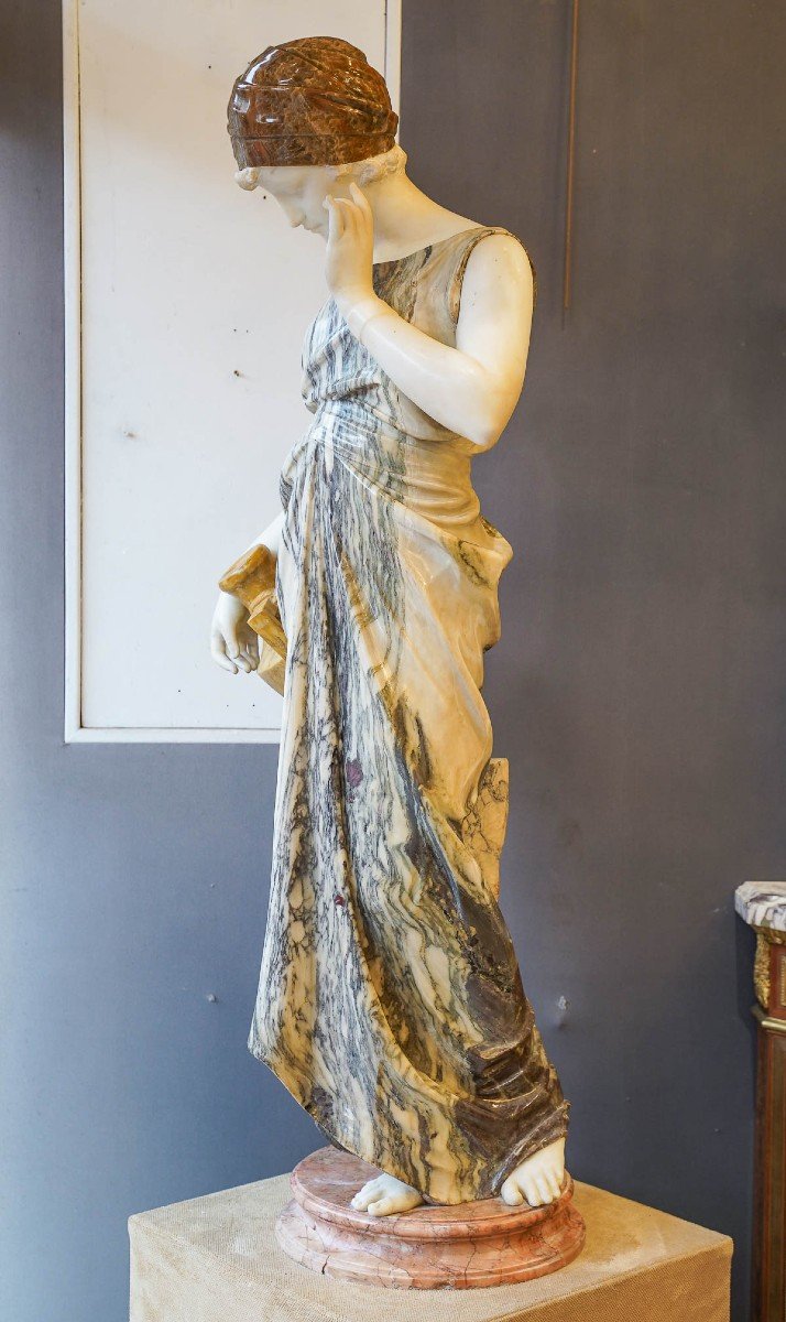 Very Important Orientalist Marble Sculpture-photo-4