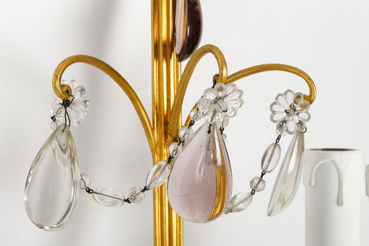 Pair Of Louis 16 Style Sconces From Maison Bagues-photo-3