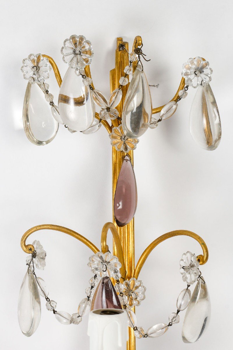 Pair Of Louis 16 Style Sconces From Maison Bagues-photo-2