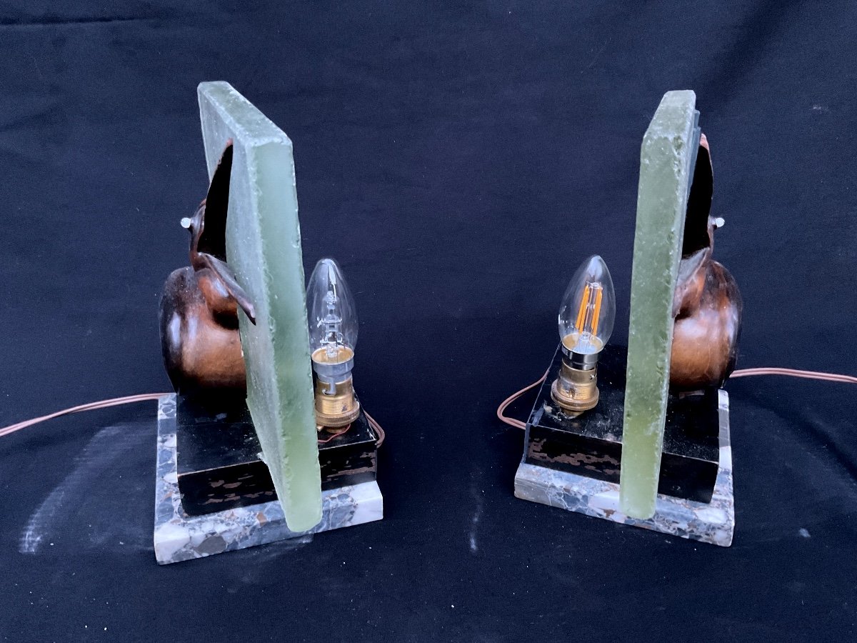 Pair Of Pelican Lamps -photo-3