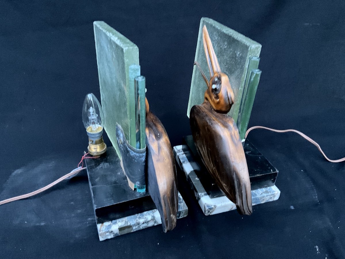 Pair Of Pelican Lamps -photo-4