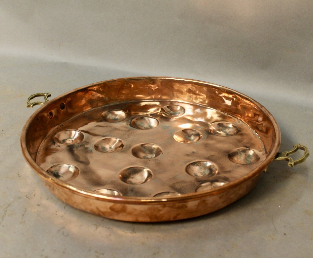 Important Copper Snail Dish-photo-3