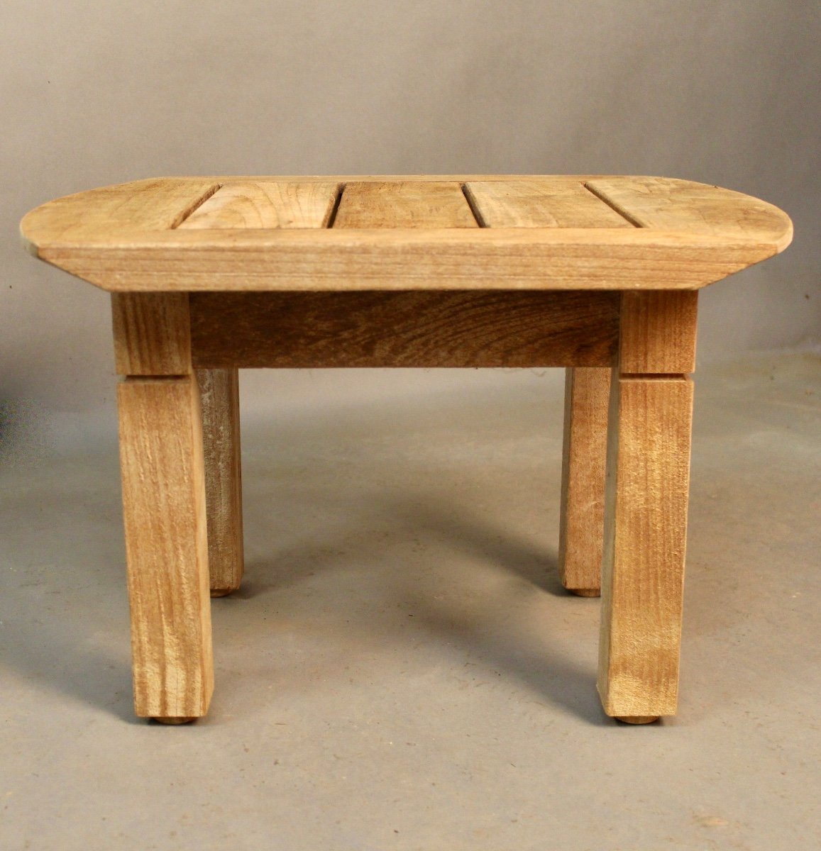 Pair Of Roland Vlaemynck Coffee Tables In Teak-photo-4