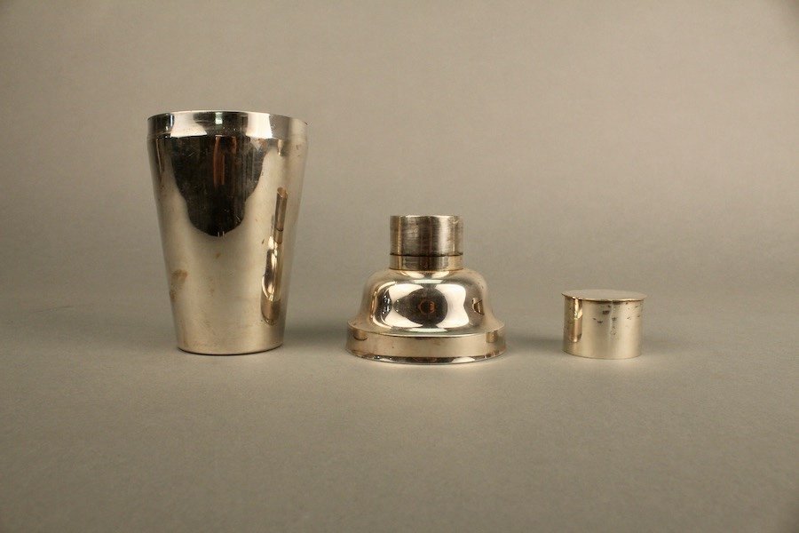 Silver Metal Cocktail Shaker Cailar Bayard-photo-3