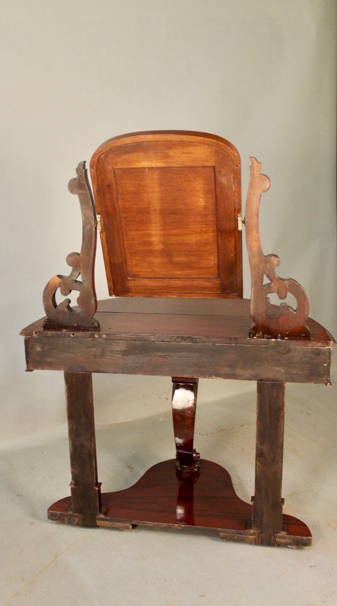 Half Moon Mahogany Dressing Table-photo-2