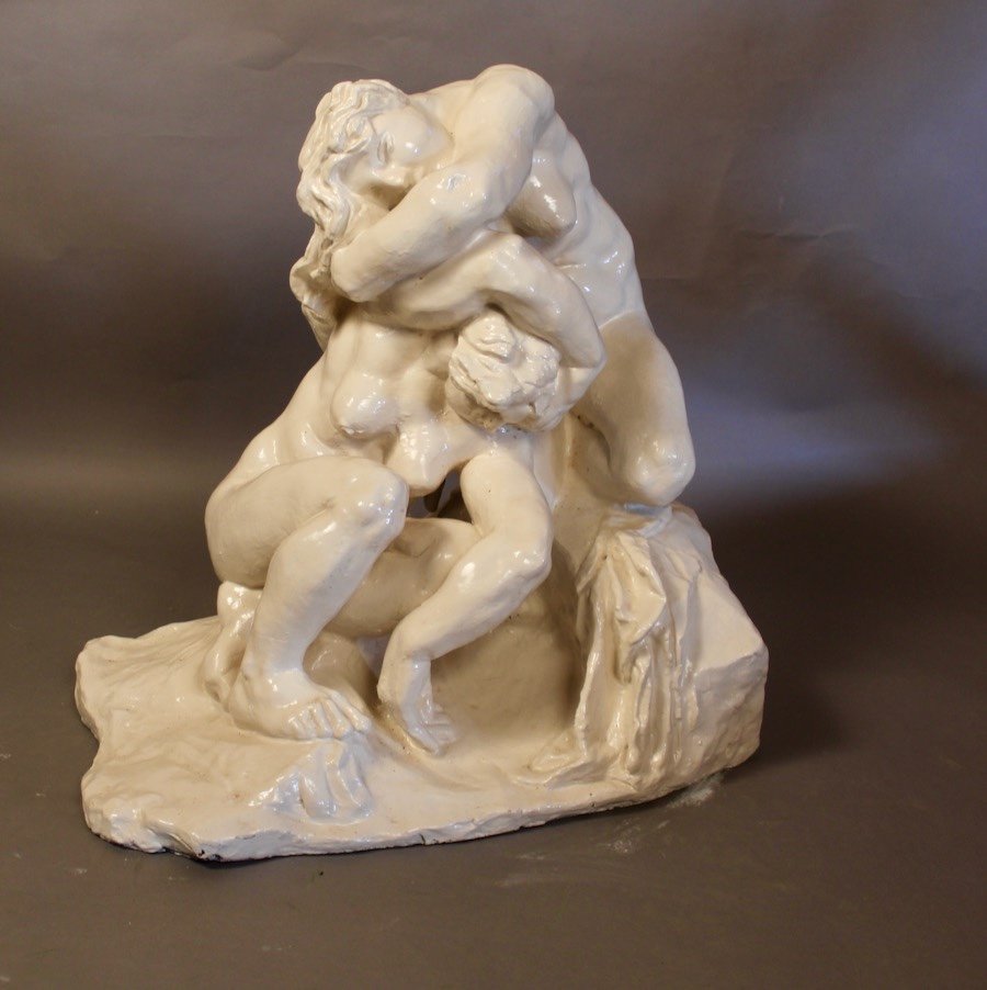 Sculpture Of Two Women By Léon Ernest Drivier 1878-1951