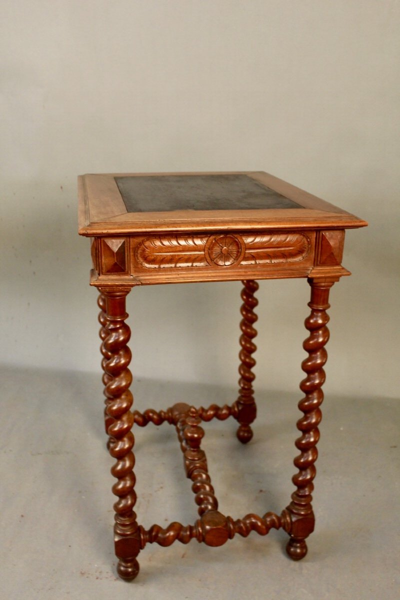 Small Louis XIII Style Table With Turned Legs-photo-3