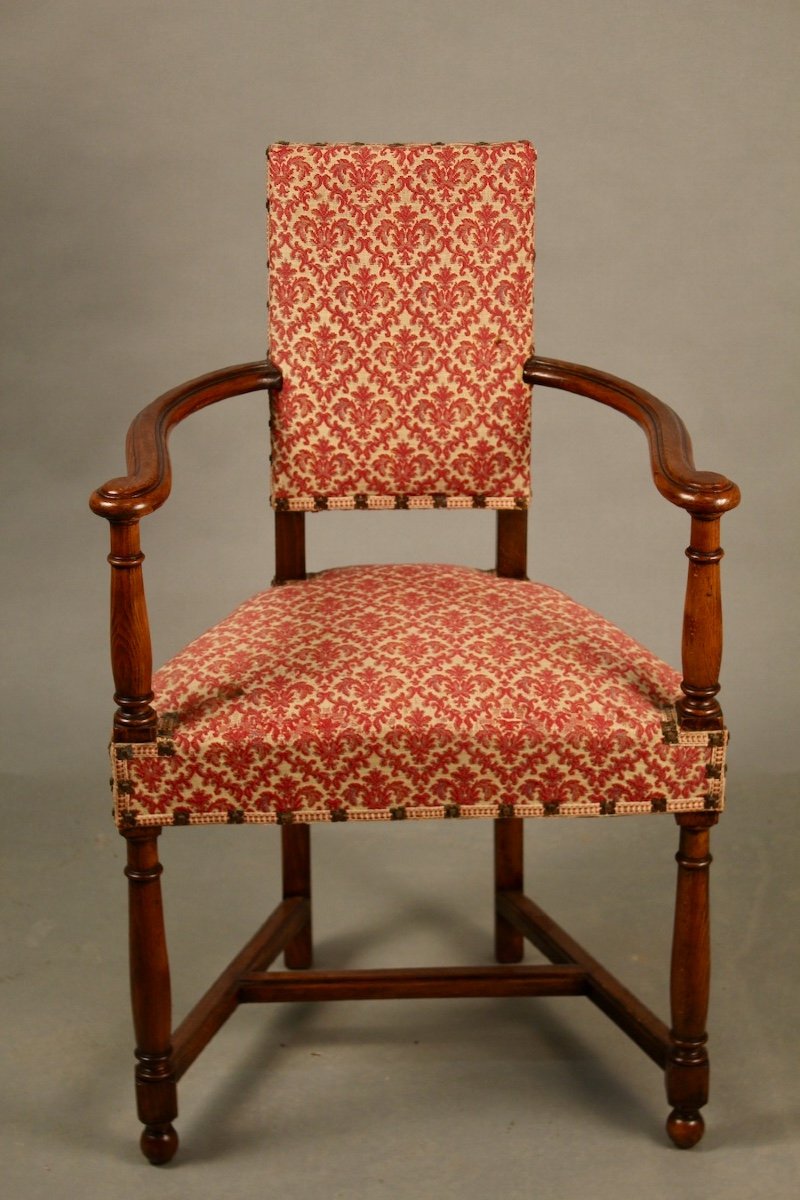 Pair Of Nineteenth "caquetoires" Armchairs-photo-2