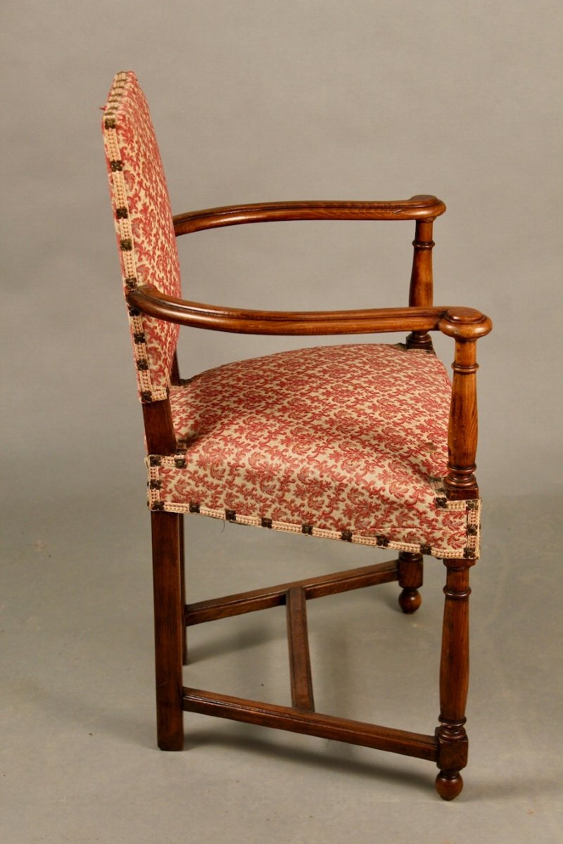 Pair Of Nineteenth "caquetoires" Armchairs-photo-4