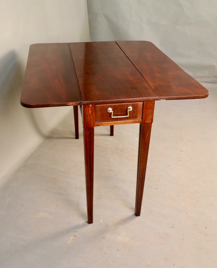 Victorian Mahogany Shutter Table-photo-1