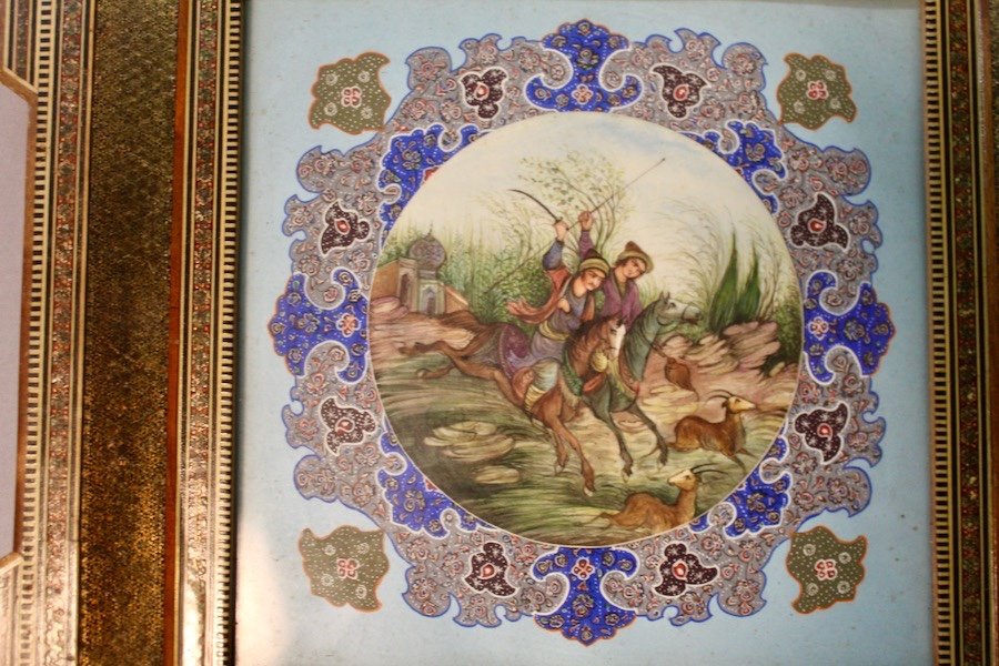 Oriental Frame With Painting On Medallion-photo-3