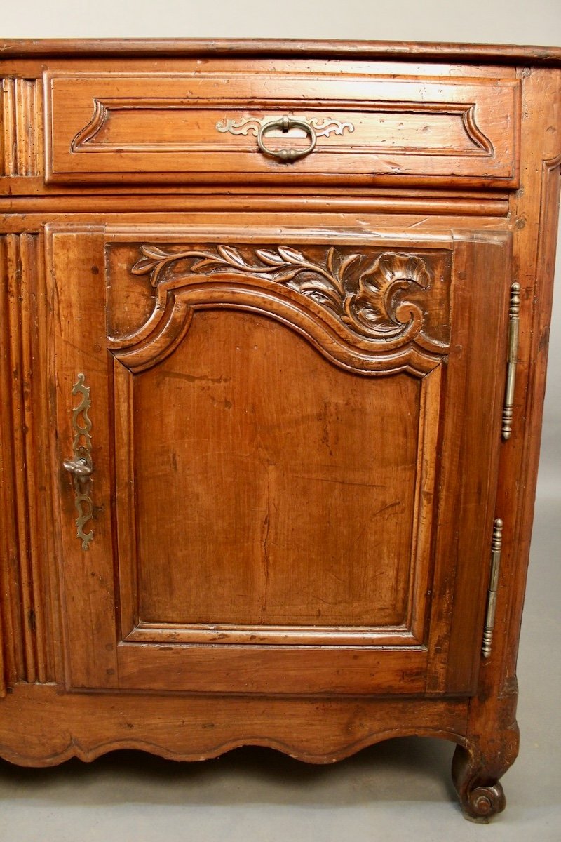 Lyonnaise Sideboard In Walnut With 3 Doors XVIIIth-photo-2