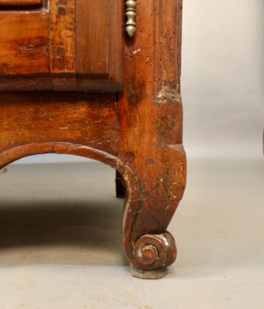 Lyonnaise Sideboard In Walnut With 3 Doors XVIIIth-photo-3