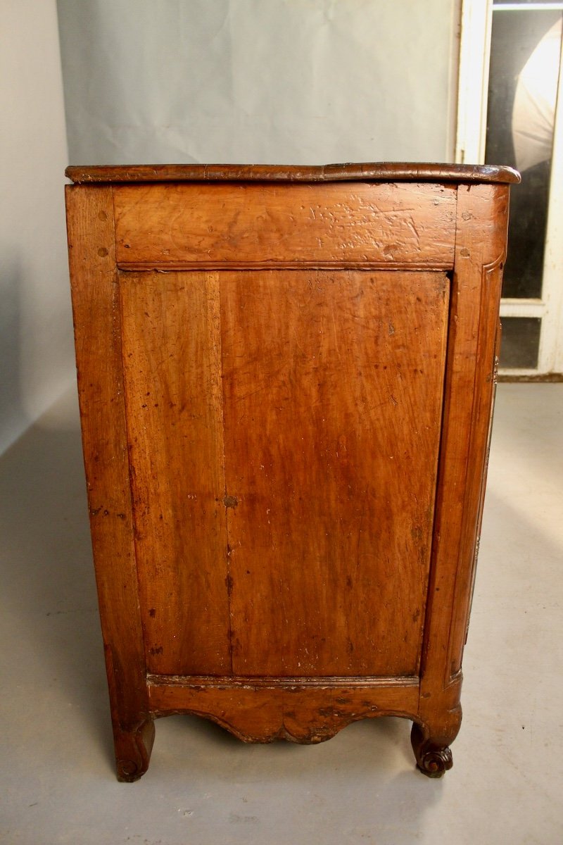 Lyonnaise Sideboard In Walnut With 3 Doors XVIIIth-photo-5