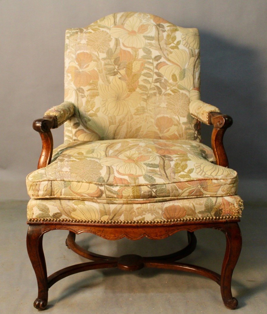 Large 18th Century Flat Back Armchair-photo-2