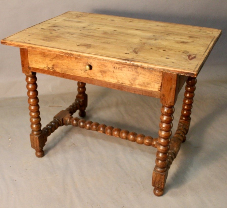 Louis XIII Writing Table With Rosary Feet-photo-2