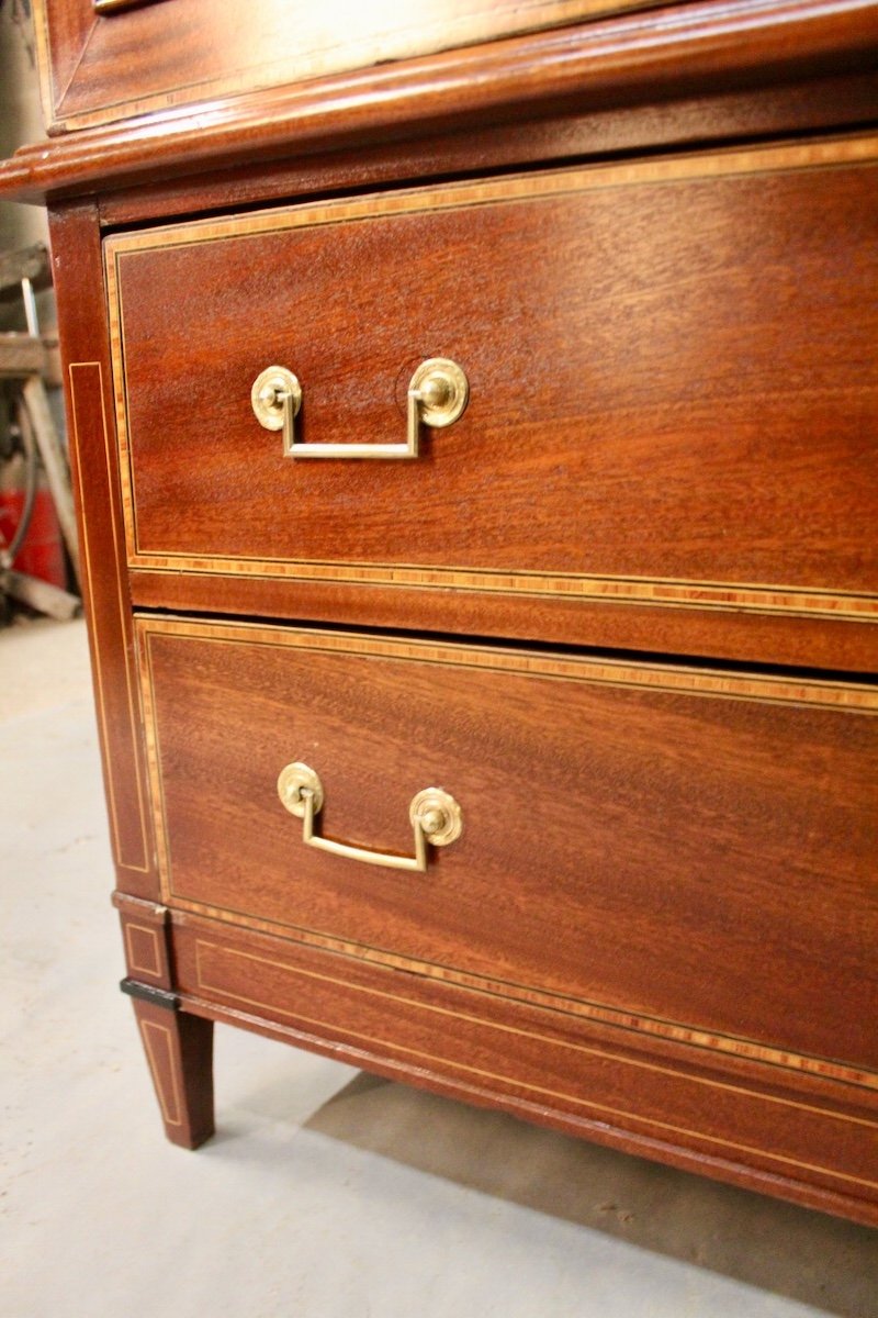 Commode/meuble De Rangement En Acajou 1900 style Louis XVI-photo-7