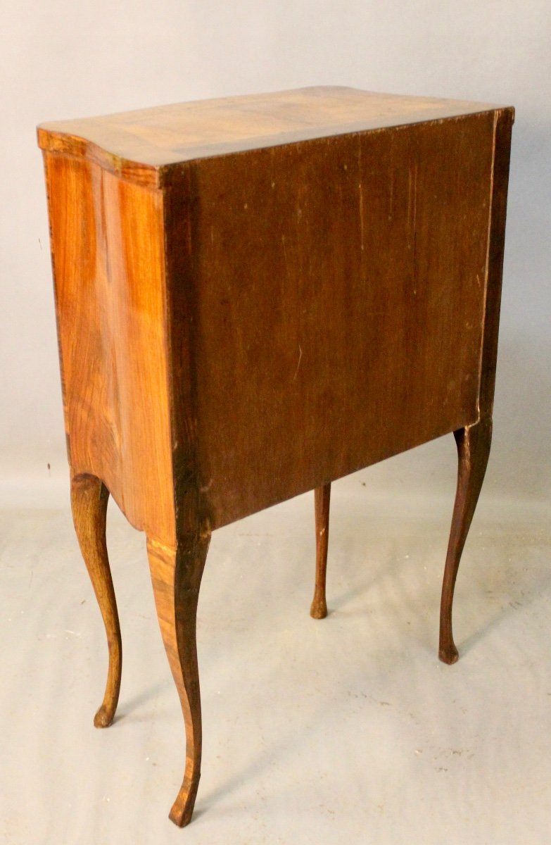 Bedside Or Sauteuse In Rosewood Marquetry -photo-7