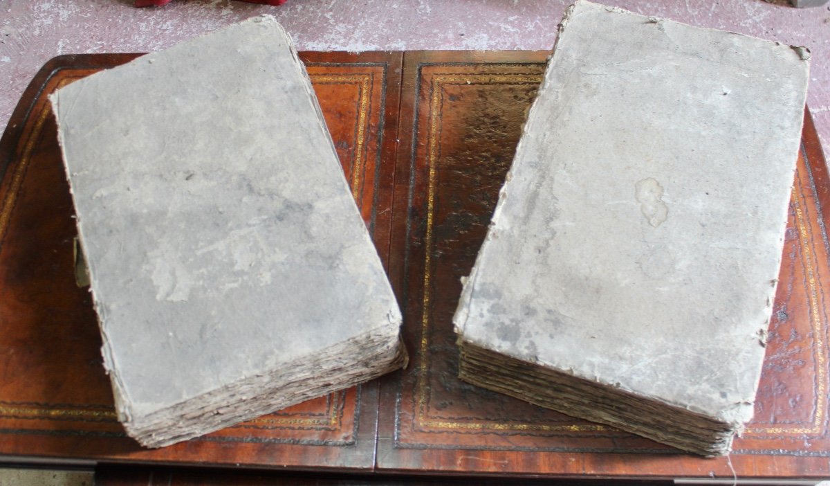 2 Volumes Of Old Books Of Jurisprudence From 1787 By M./bouhier-photo-2