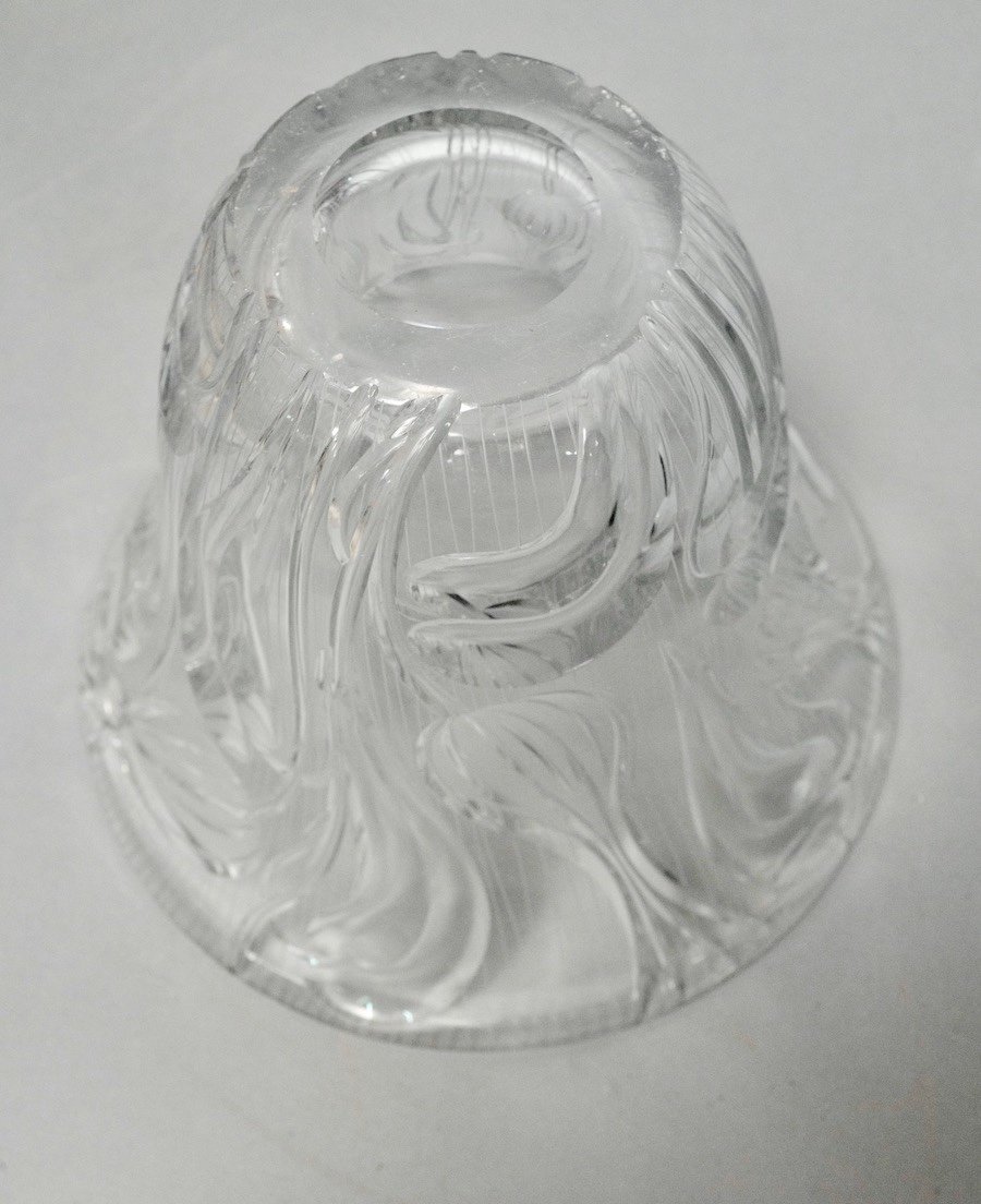 Art Nouveau Vase In Cut Crystal-photo-2