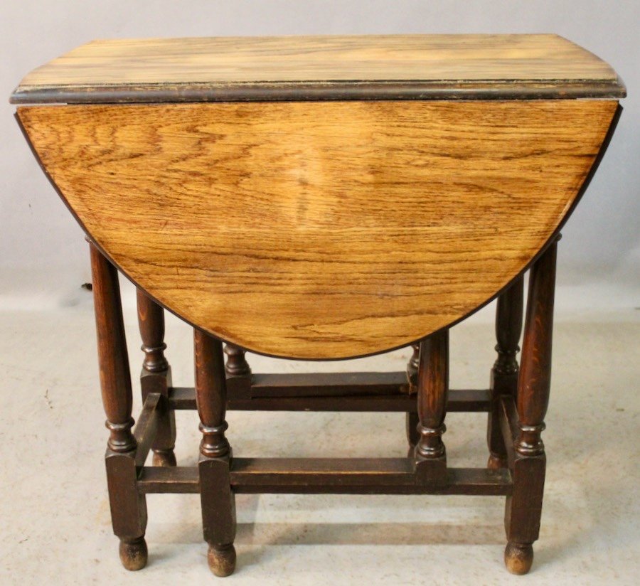 Gate Leg Table Top In Light Oak-photo-3