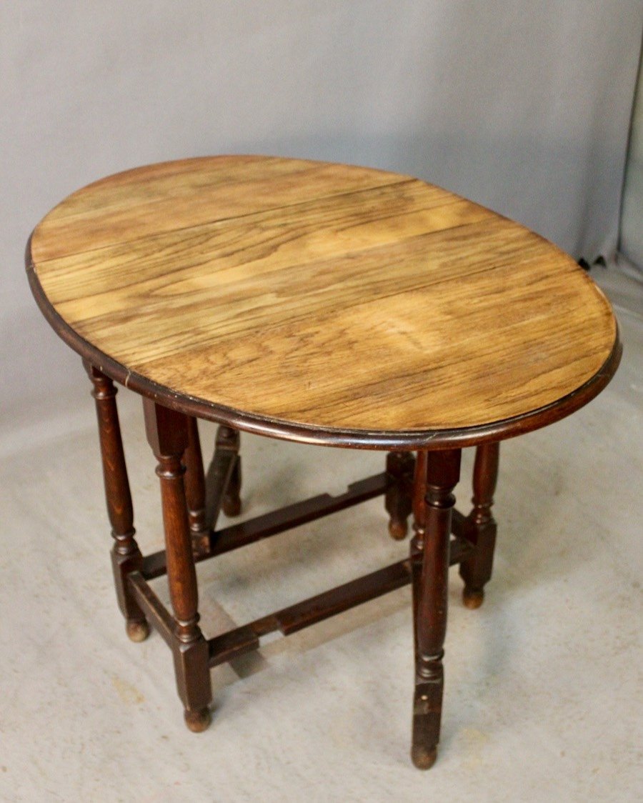 Gate Leg Table Top In Light Oak-photo-3