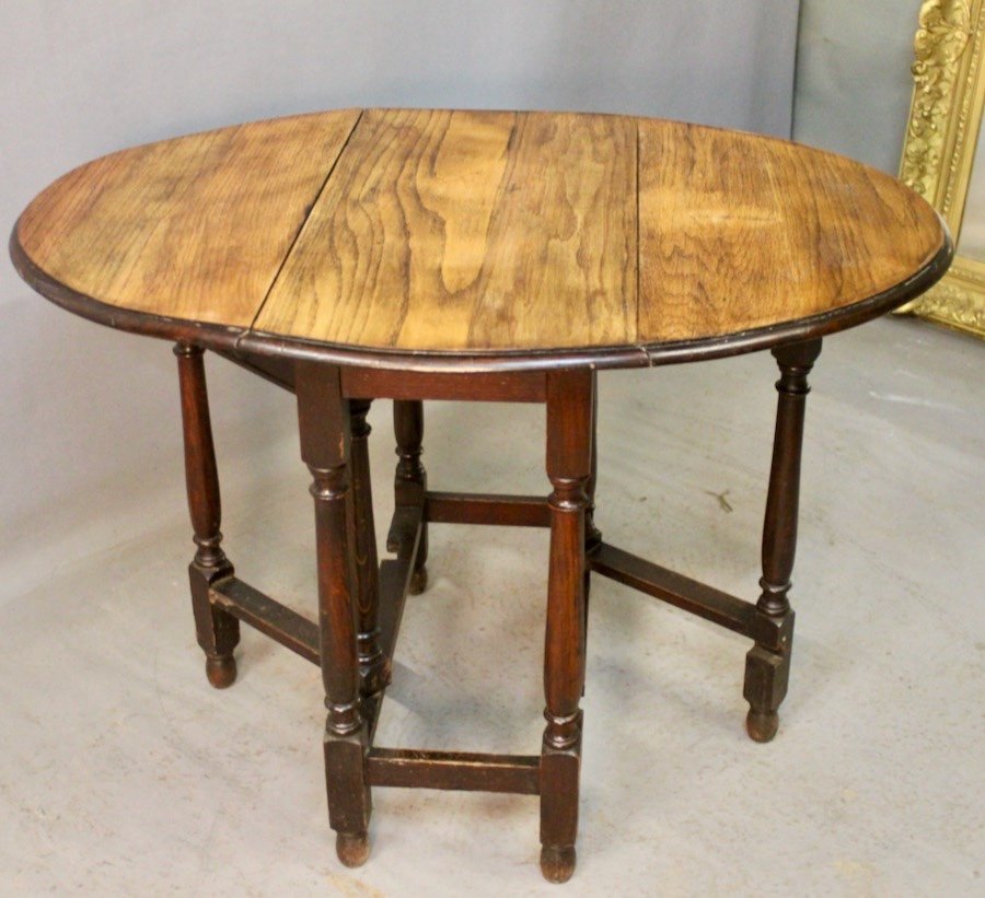 Gate Leg Table Top In Light Oak-photo-4