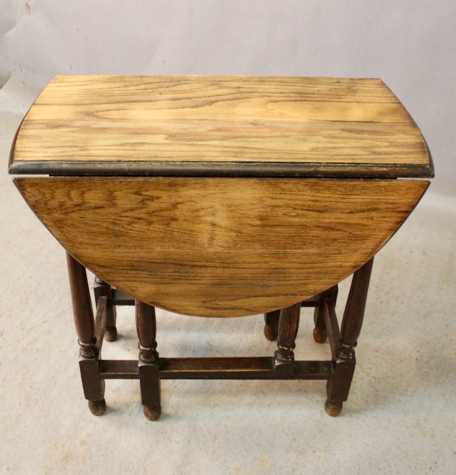 Gate Leg Table Top In Light Oak-photo-7