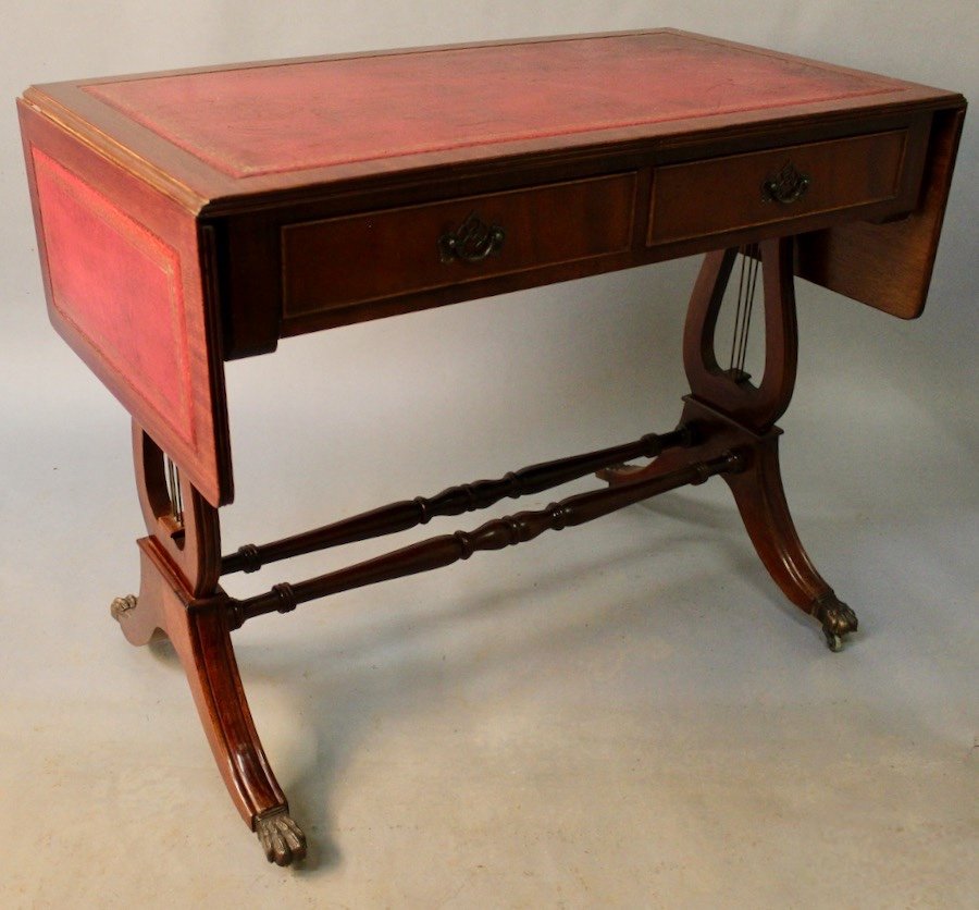 English Style Mahogany Desk With Extensions-photo-1