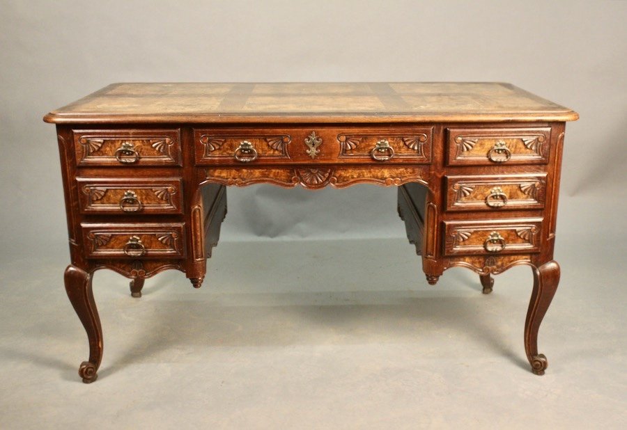 Double-sided Bressan Style Pedestal Desk -photo-2