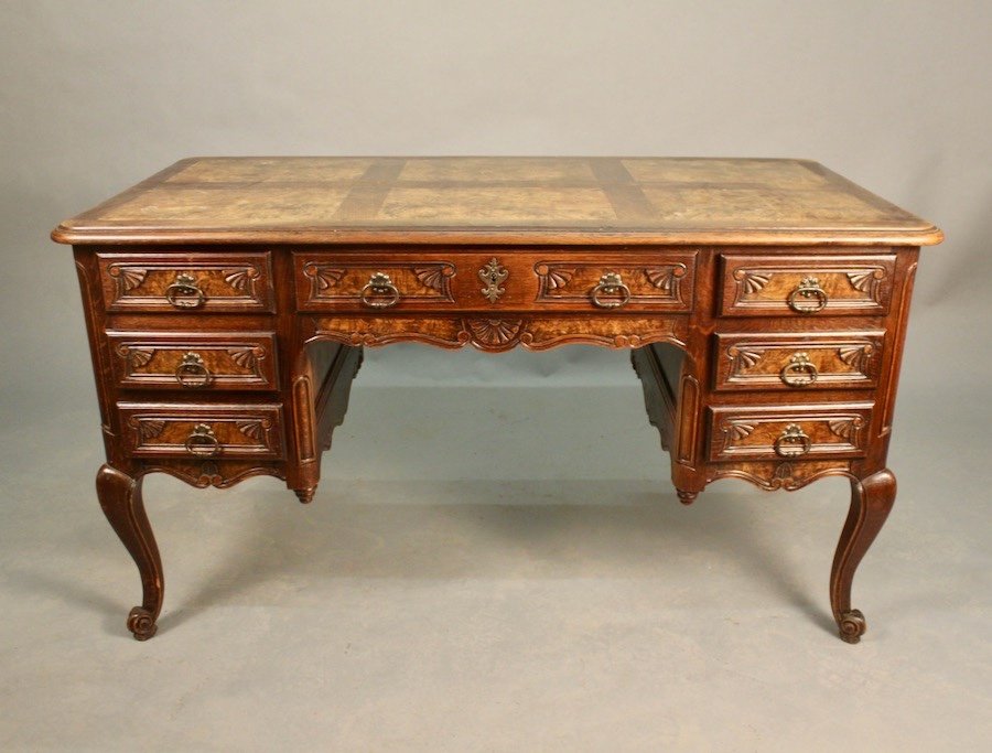 Double-sided Bressan Style Pedestal Desk -photo-3