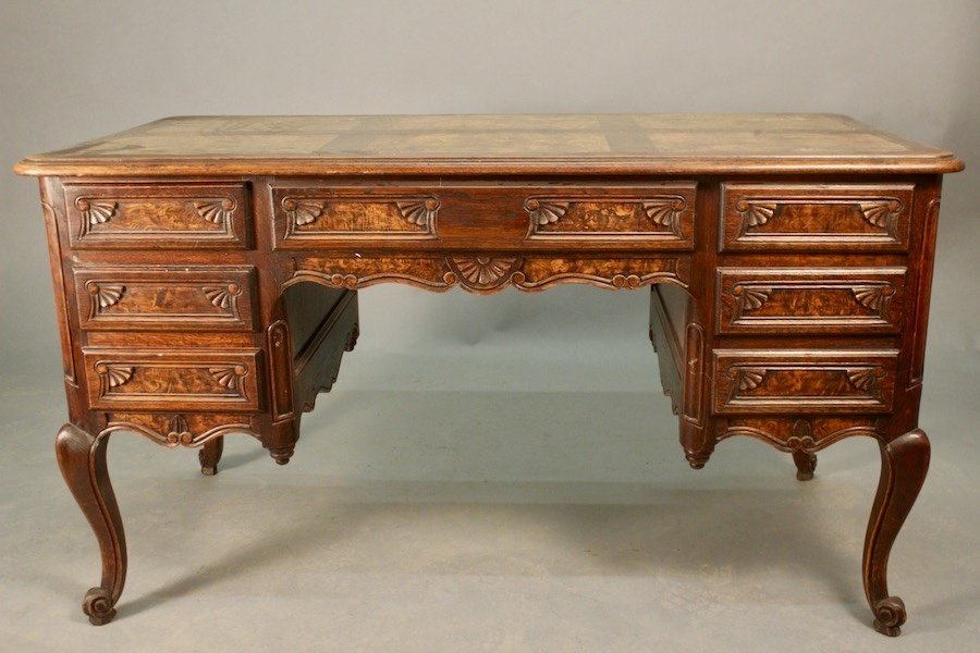 Double-sided Bressan Style Pedestal Desk -photo-6