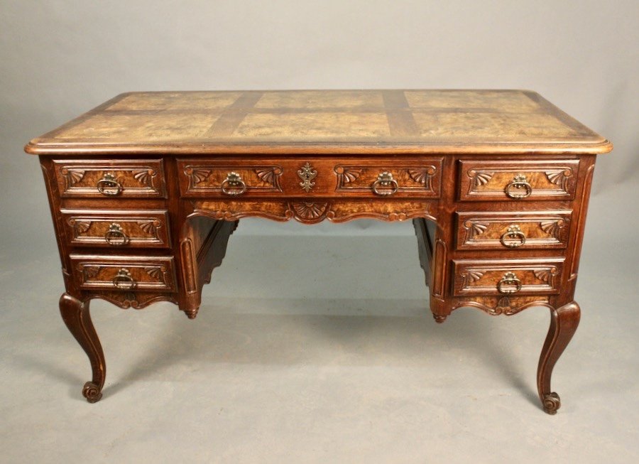 Double-sided Bressan Style Pedestal Desk 