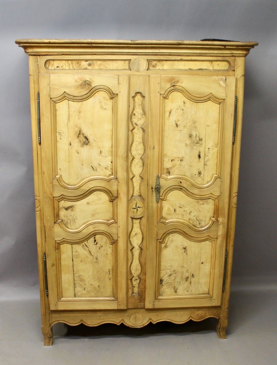 Armoire Bressane XIXème Loupe De Frêne-photo-1