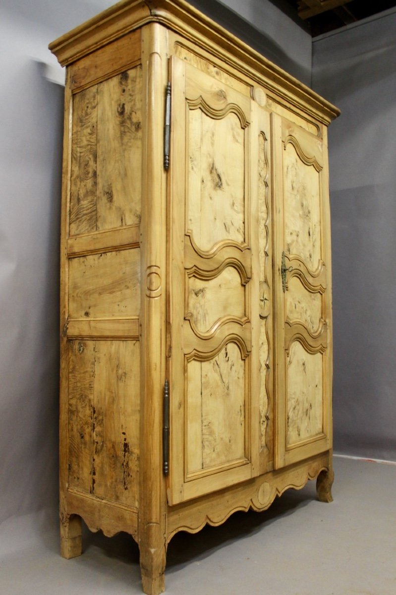 Armoire Bressane XIXème Loupe De Frêne-photo-5