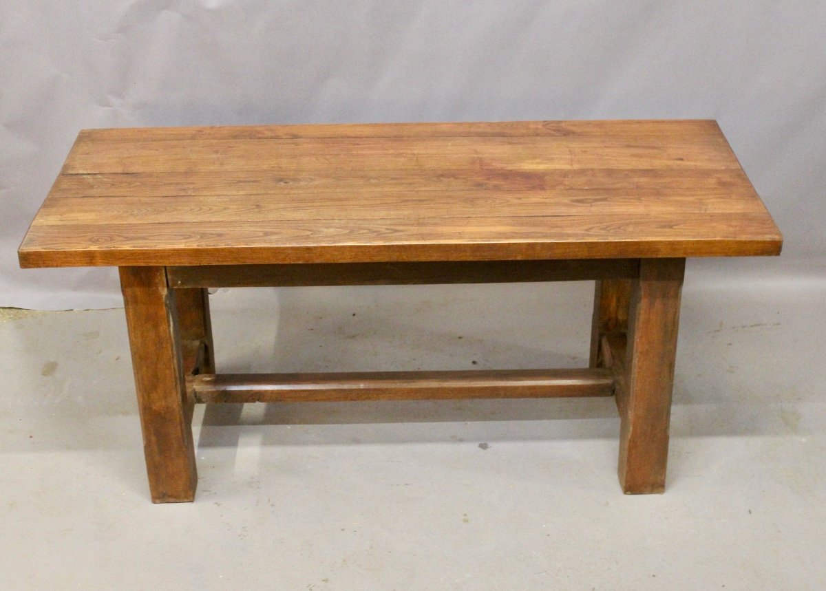 Brutalist Chestnut Table 