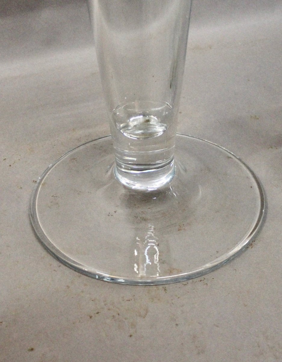 Grand Vase Trompette En Verre Soufflé Hauteur 106 Cm Krosno-photo-1