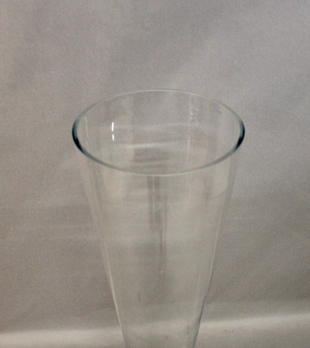 Grand Vase Trompette En Verre Soufflé Hauteur 106 Cm Krosno-photo-2