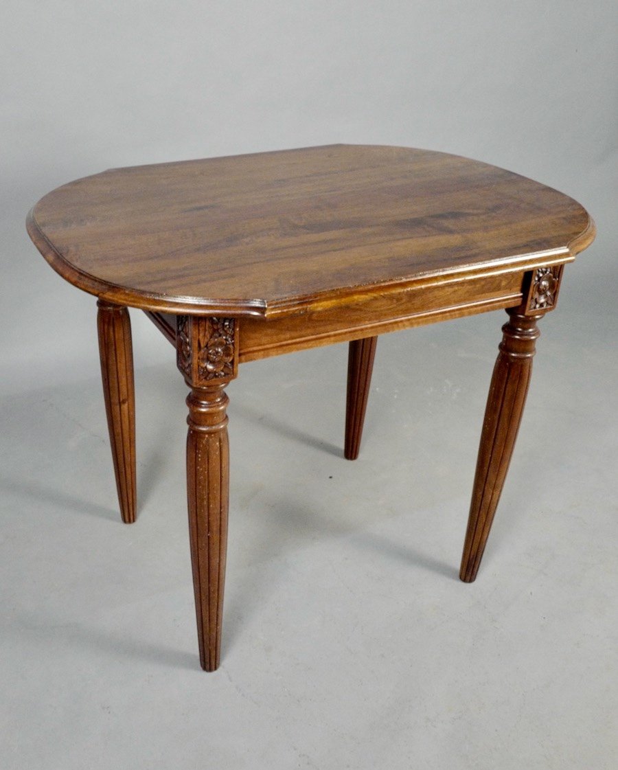 Art Deco Walnut Table -photo-3