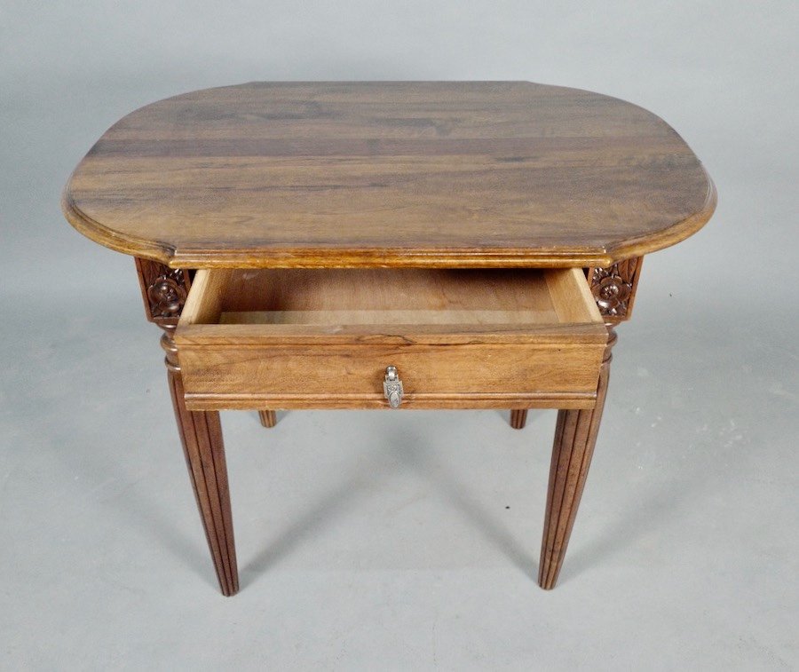 Art Deco Walnut Table -photo-2