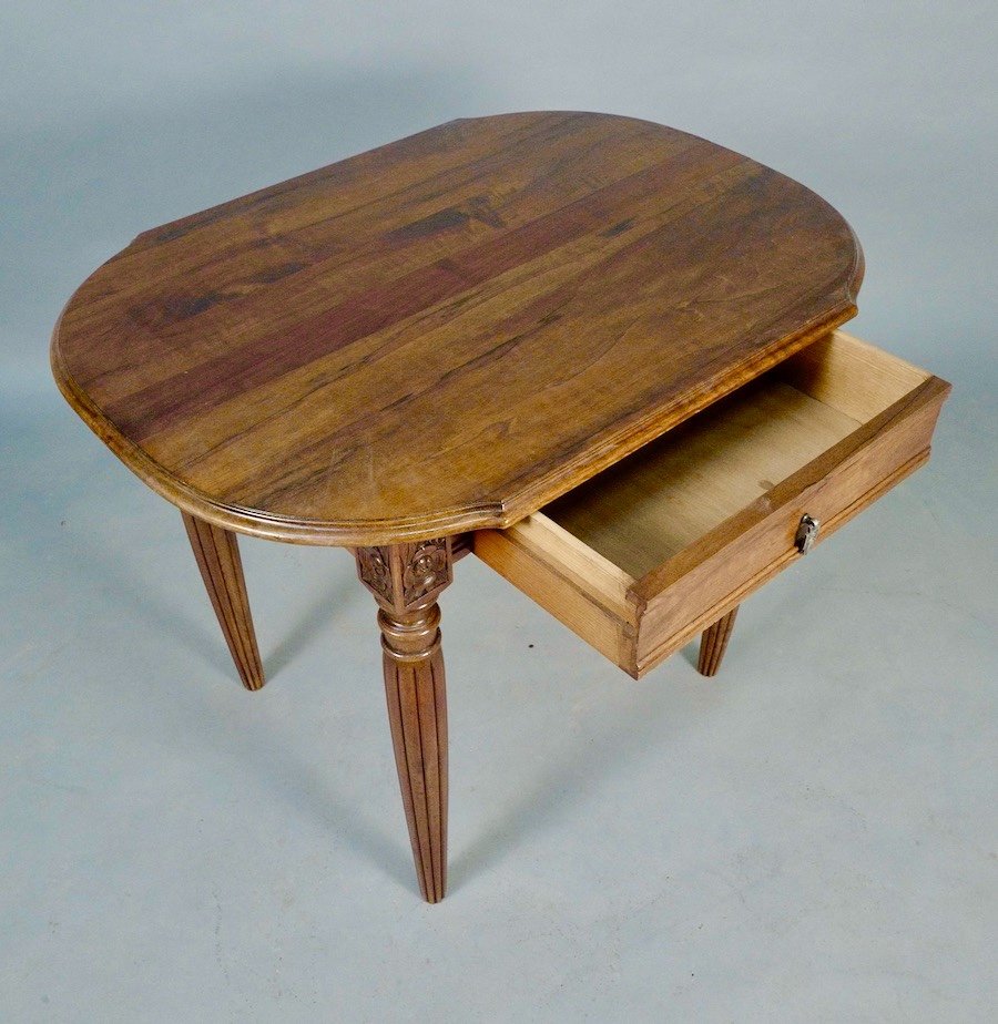 Art Deco Walnut Table -photo-3