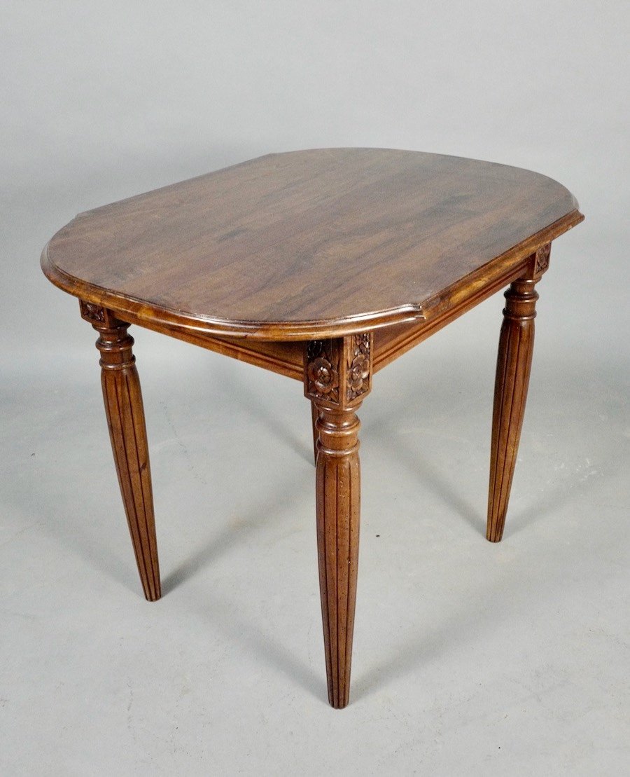 Art Deco Walnut Table -photo-4