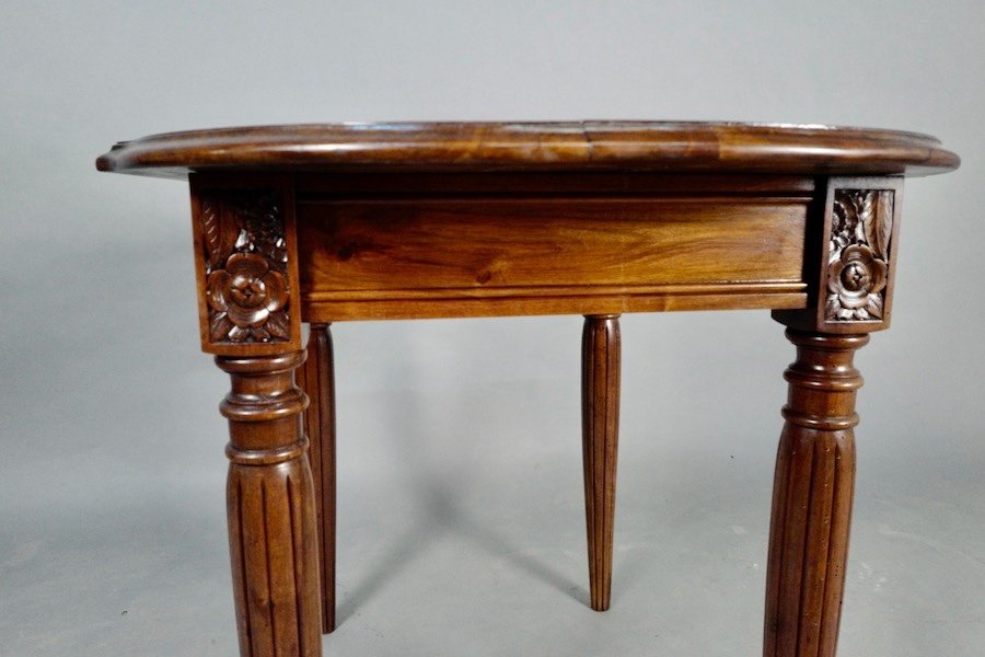 Art Deco Walnut Table -photo-7