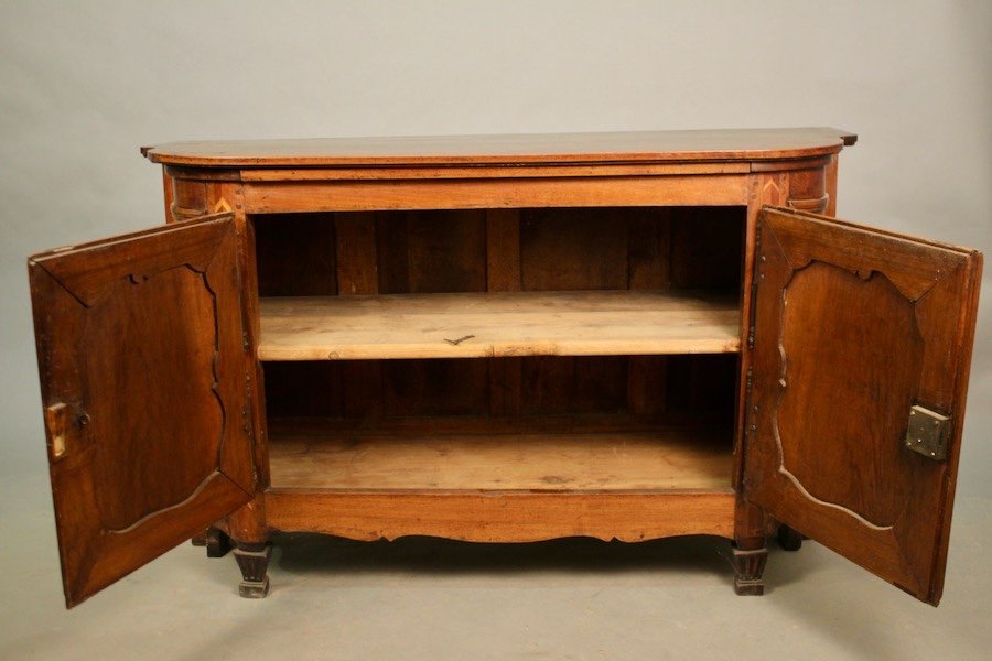 Walnut Buffet With Pull Handle 18th Century East Of France-photo-3