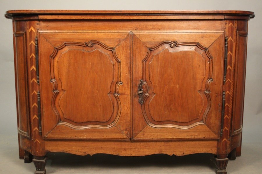 Walnut Buffet With Pull Handle 18th Century East Of France-photo-4