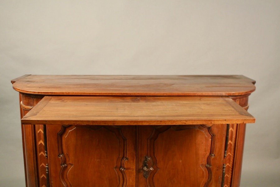 Walnut Buffet With Pull Handle 18th Century East Of France-photo-1