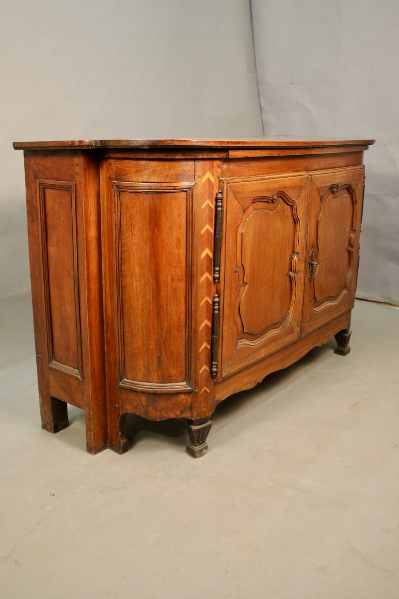 Walnut Buffet With Pull Handle 18th Century East Of France-photo-2