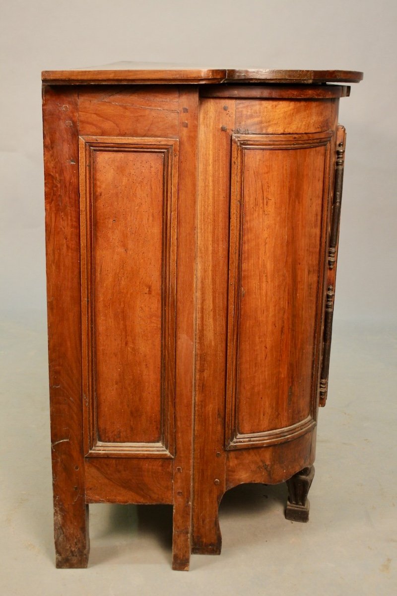 Walnut Buffet With Pull Handle 18th Century East Of France-photo-3