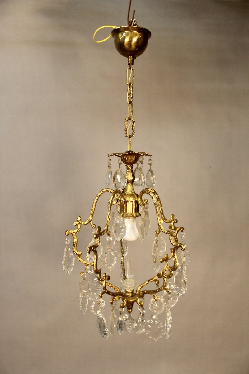 Bronze Chandelier And Tassels Small Model-photo-2