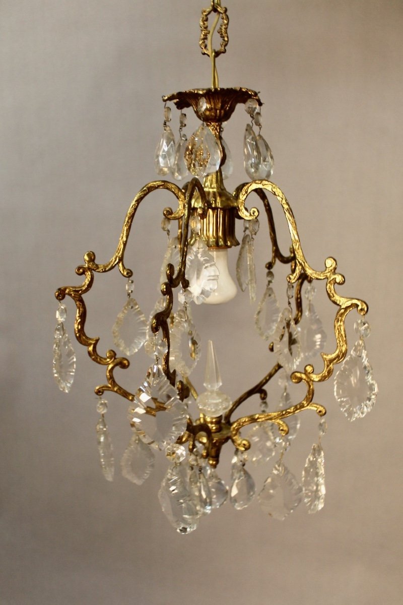 Bronze Chandelier And Tassels Small Model-photo-3